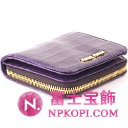 ミュウミュウ MIU MIU 二つ折り財布 財布 サイフ パープル 5M0522-ST.COCCO-LUX-VIOLA 